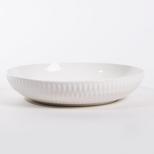 Prato Para Massa FLOW Branco D.22cm