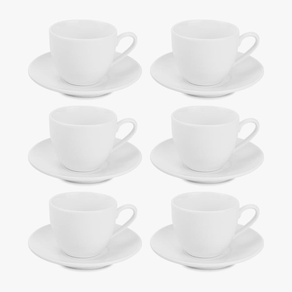 Conjunto de 6 chávenas de café com Pires HOTEL 8cl