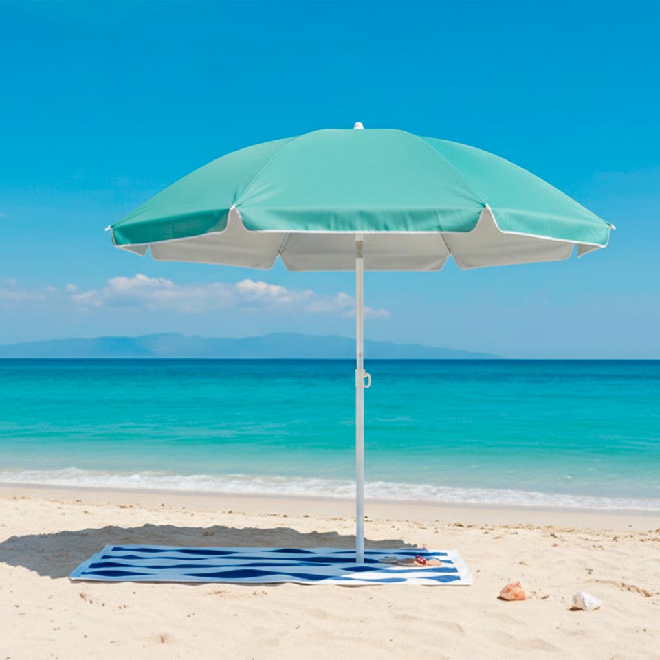 PLAYA Pink and White Sun Hat