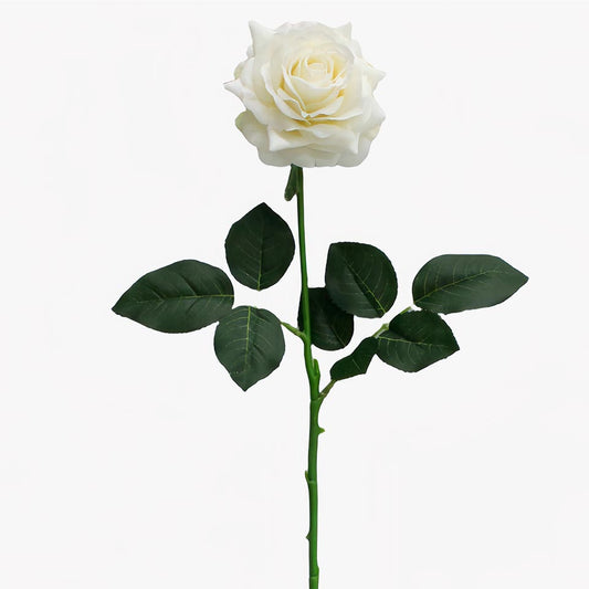 Flor Artificial ROSA Branco A.65cm