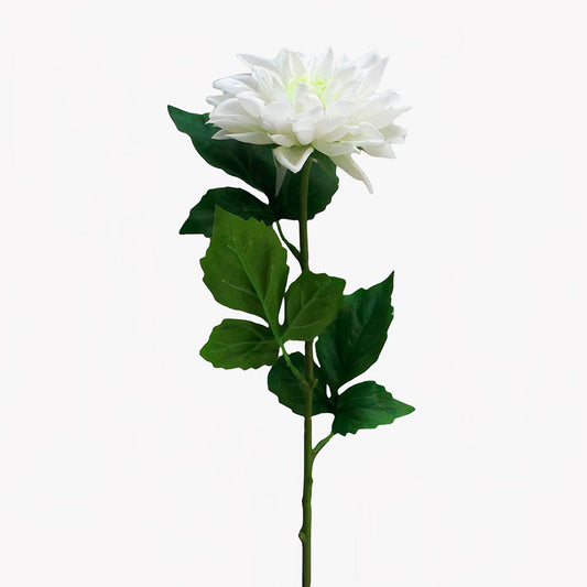 Artificial Flower White DAHLIA H.54cm