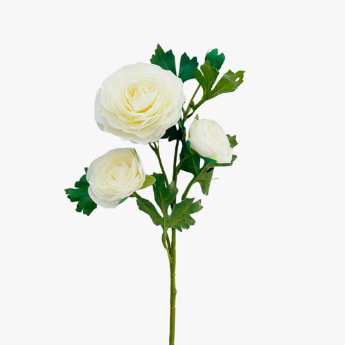 Flor Artificial RANÚNCULO Branco A.60cm