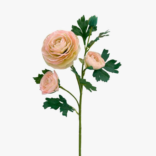 Flor Artificial RANÚNCULO Rosa Claro A.60cm