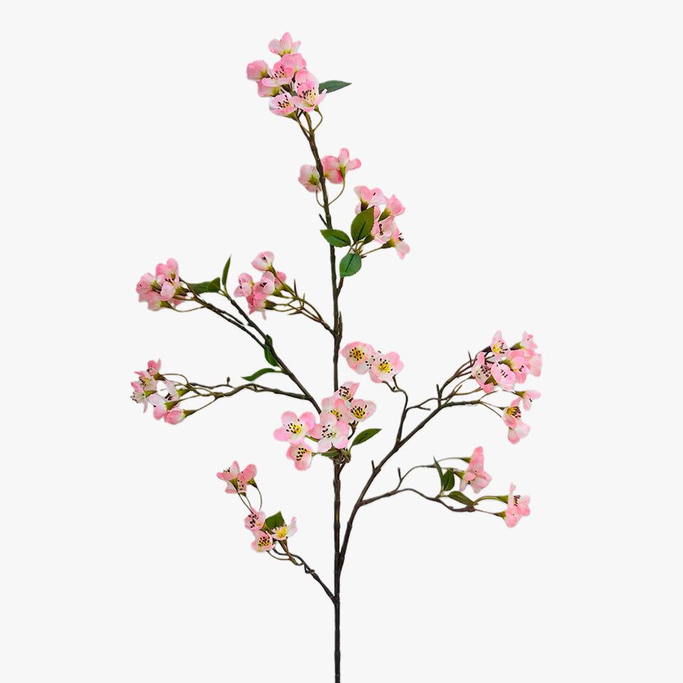 Flor Artificial de CEREJEIRA Rosa A.95cm