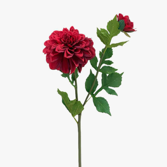 Flor Artificial DÁLIA Vermelha A.66cm