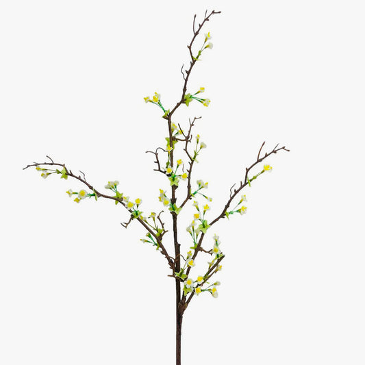 Ramo de Flor Artificial AMENDOEIRA Branco A.90cm