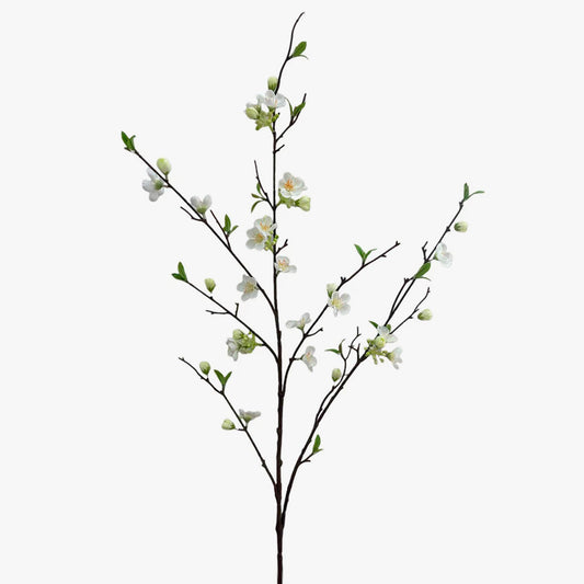 Flor Artificial de PESSEGUEIRO Branco A.133cm