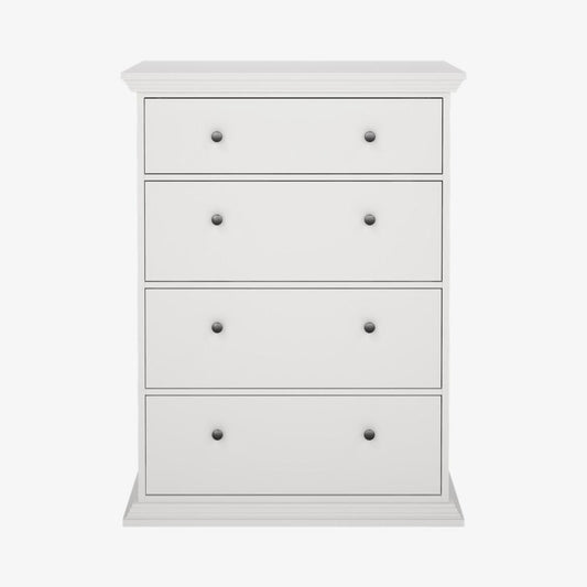 PARIS Chest of Drawers White 86x52x116cm