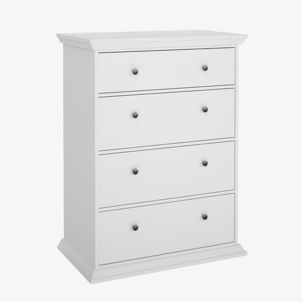 PARIS Chest of Drawers White 86x52x116cm