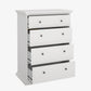 PARIS Chest of Drawers White 86x52x116cm