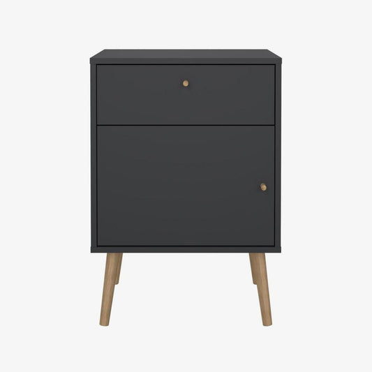 Mesa de Cabeceira BODO Preta 50x39x72cm