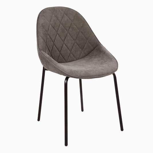 Cadeira de Jantar LUXE NEST Cinza Escuro