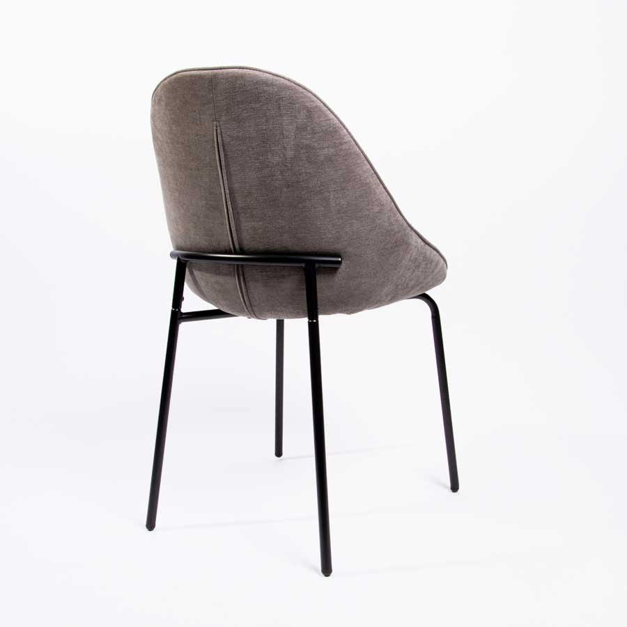Cadeira de Jantar LUXE NEST Cinza Escuro