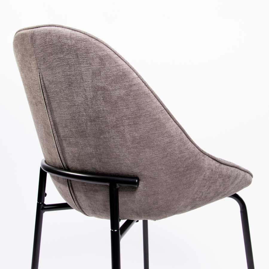 Cadeira de Jantar LUXE NEST Cinza Escuro