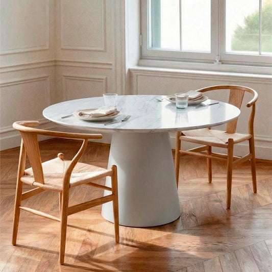 Mesa de Jantar AURA Branco 120cm