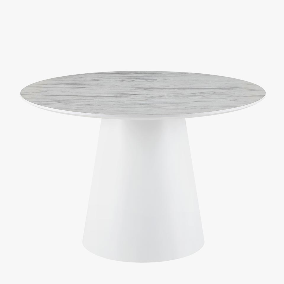 Mesa de Jantar AURA Branco 120cm