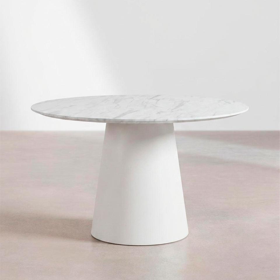 Mesa de Jantar AURA Branco 120cm