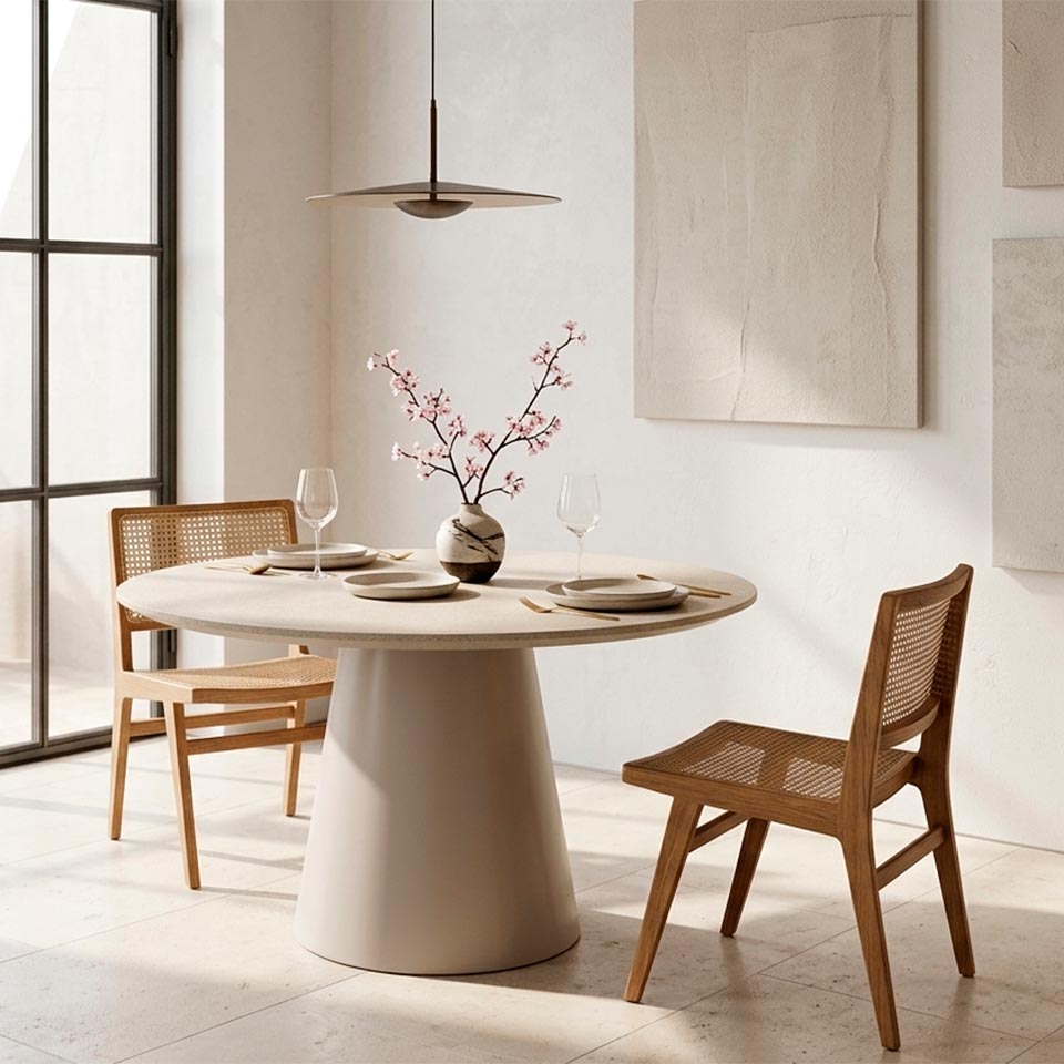 Mesa de Jantar AURA Bege 120cm