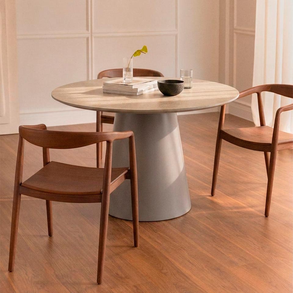 Mesa de Jantar AURA Bege 120cm