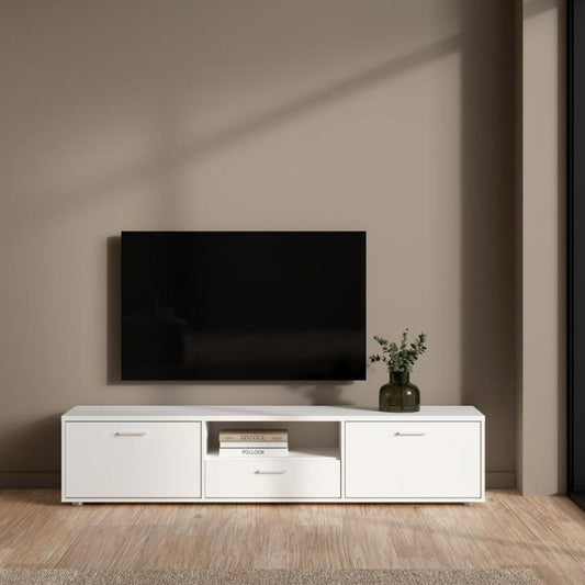 MEDIA TV Cabinet White 177x40x38cm