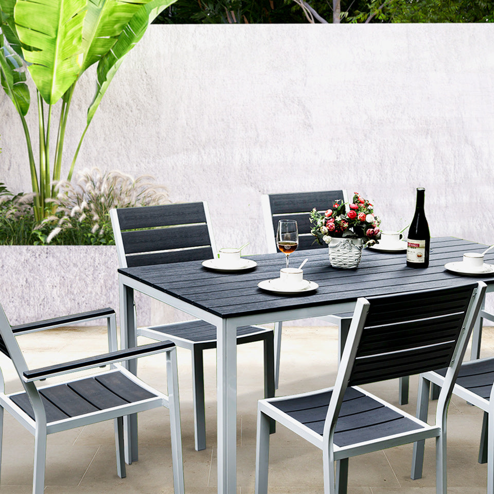 Mesa de Exterior Extensível KLYFTAN Cinza 180-240x89.5x76cm
