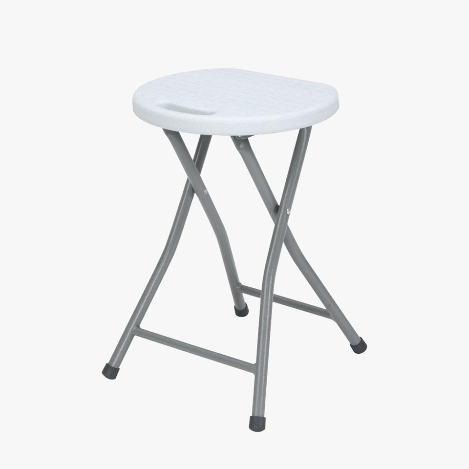 Banco de Exterior Dobrável GIANNA Branco 31x45cm