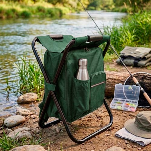 Banco Mochila Dobrável SOLIS Verde