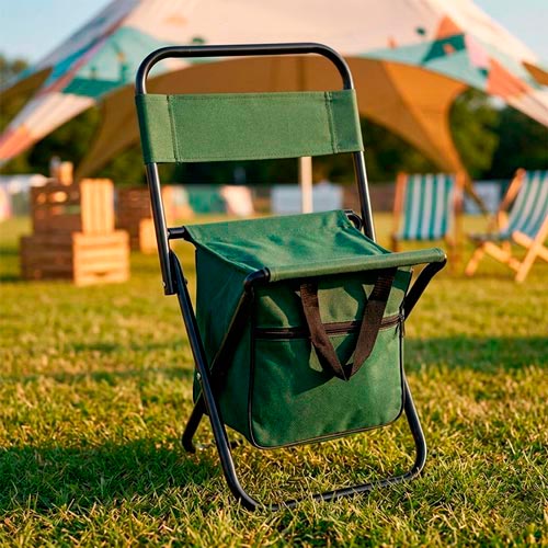 Cadeira Mochila Dobrável SOLIS Verde