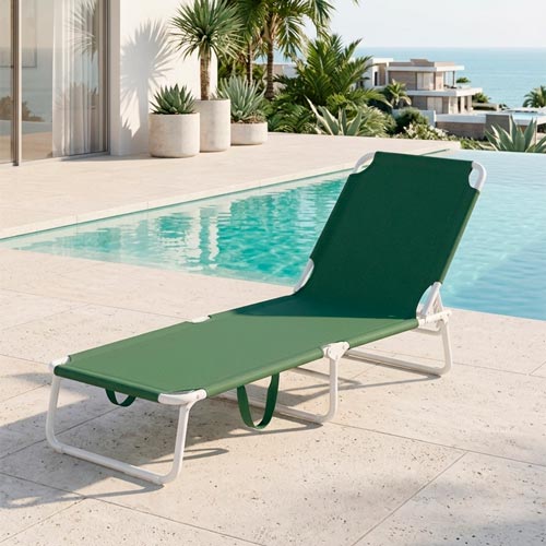 Espreguiçadeira Dobrável SOLIS Verde