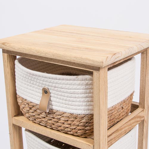 Móvel de arrumação NATURA BREEZE 30x26x62cm