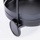 URBAN STYLE Trolley with 2 Shelves and Castors Black