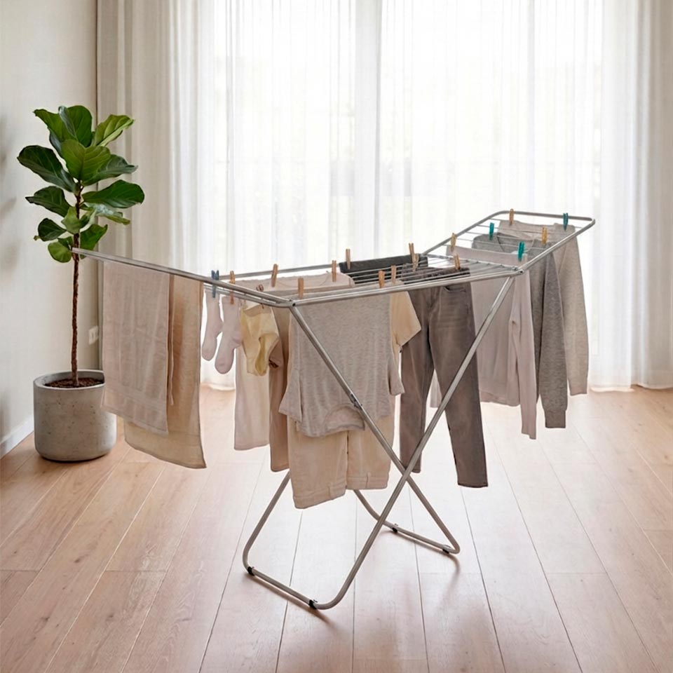 STEND Clothesline White 180x55x105cm