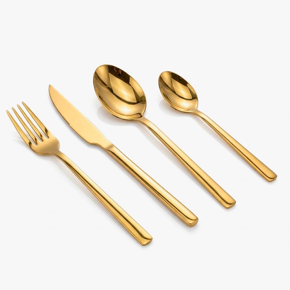 Faqueiro de 24 Peças NOREVA Dourado