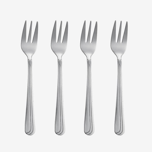 Set of 4 SCHMIEDE Dessert Forks