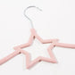 Conjunto de 5 Cabides KID VELVET Estrela Rosa 41x25cm