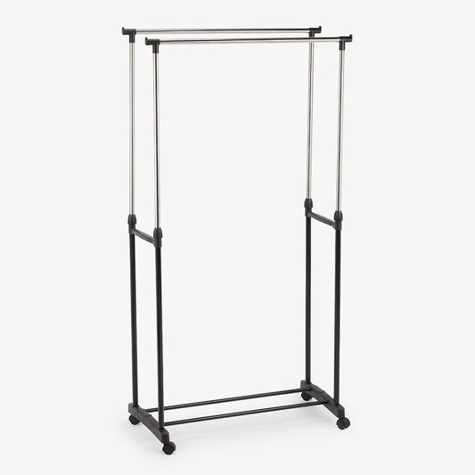 Suporte para cabides Duplo CHARRIOT 80x43x93-160cm