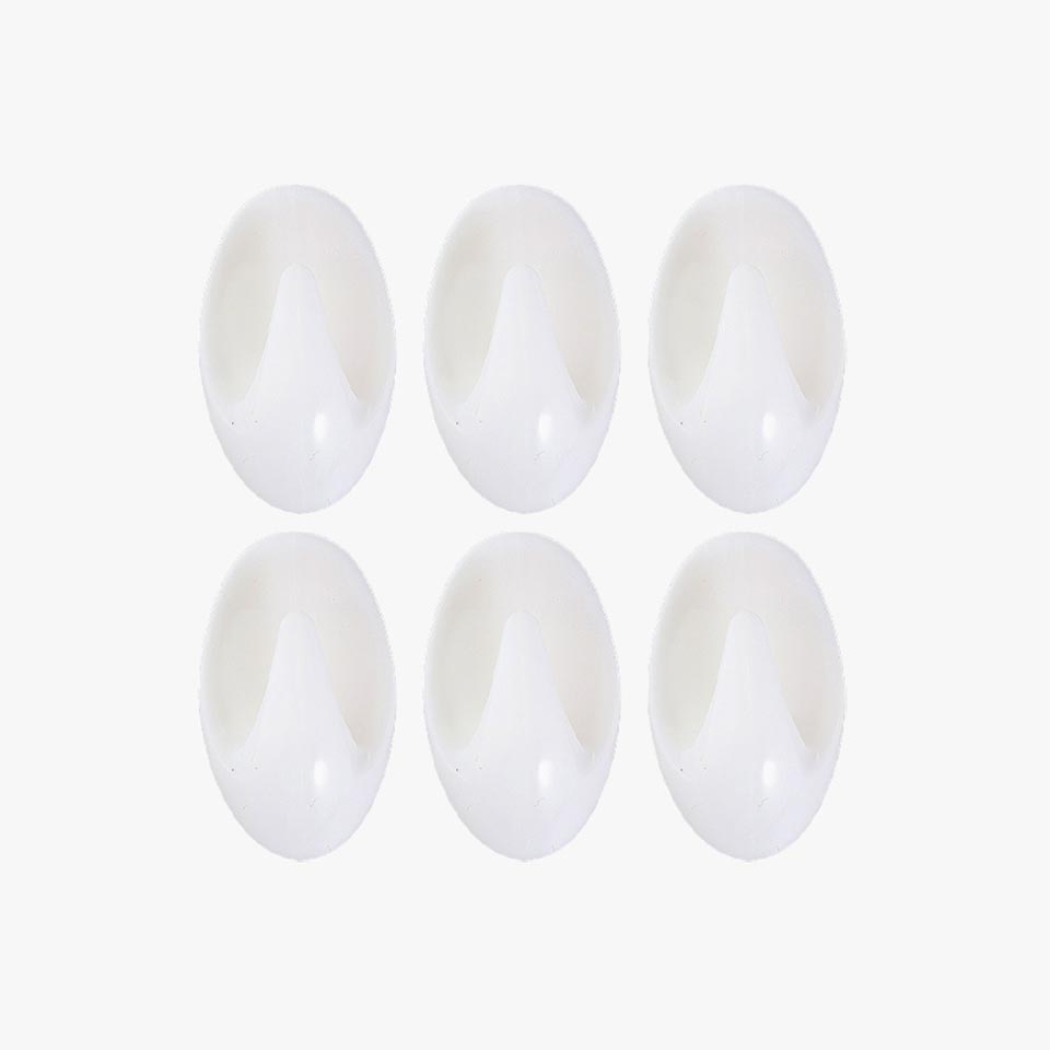 Set of 6 COLLE Self-Adhesive Hooks