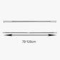Varão para Cortina de Duche Extensível STRECK 70-120cm