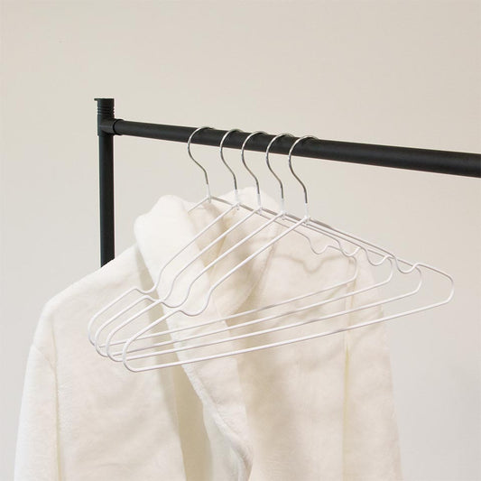 Set of 5 White TIDY Hangers