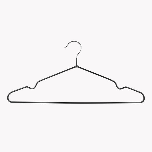 Set of 10 Black TIDY Hangers