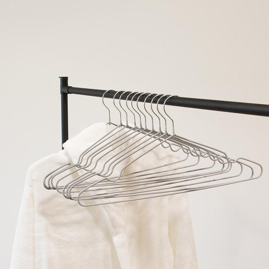 Set of 10 Gray TIDY Hangers