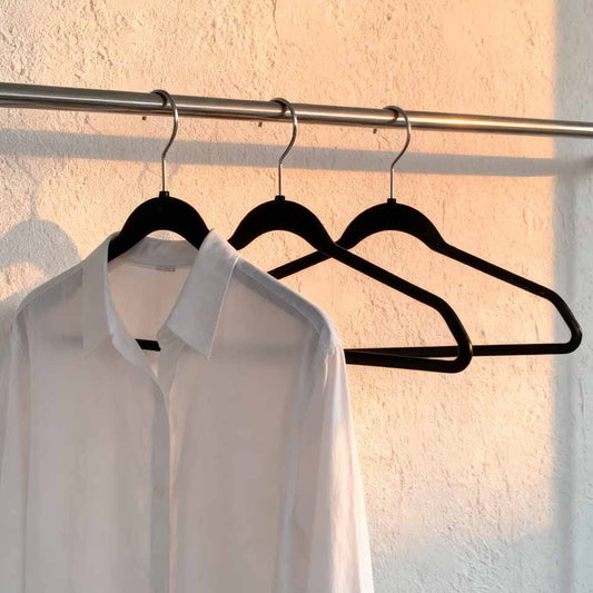 Conjunto de 3 cabides MINIMAL RUB Preto