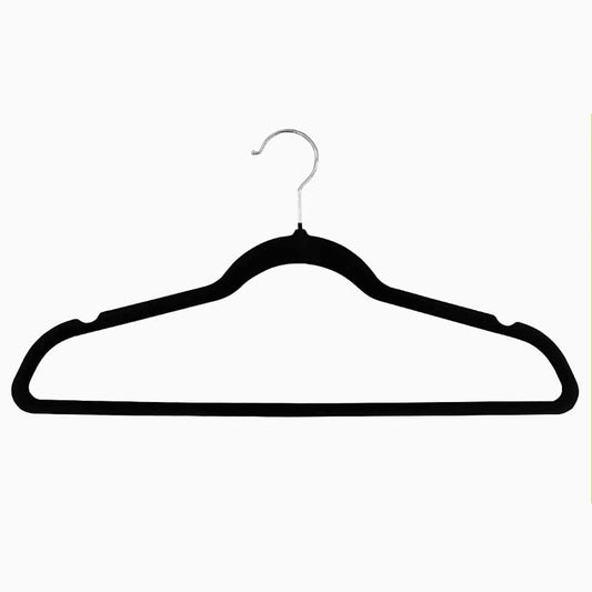 Conjunto de 5 cabides VELVET Preto