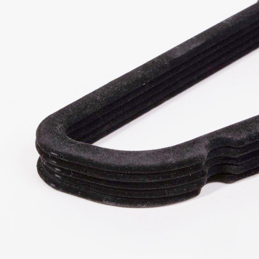 Conjunto de 5 cabides VELVET Preto