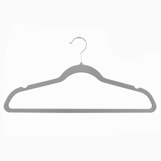Conjunto de 5 cabides VELVET Cinza