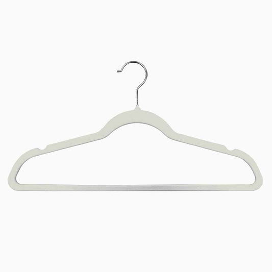 Conjunto de 5 cabides VELVET Marfim