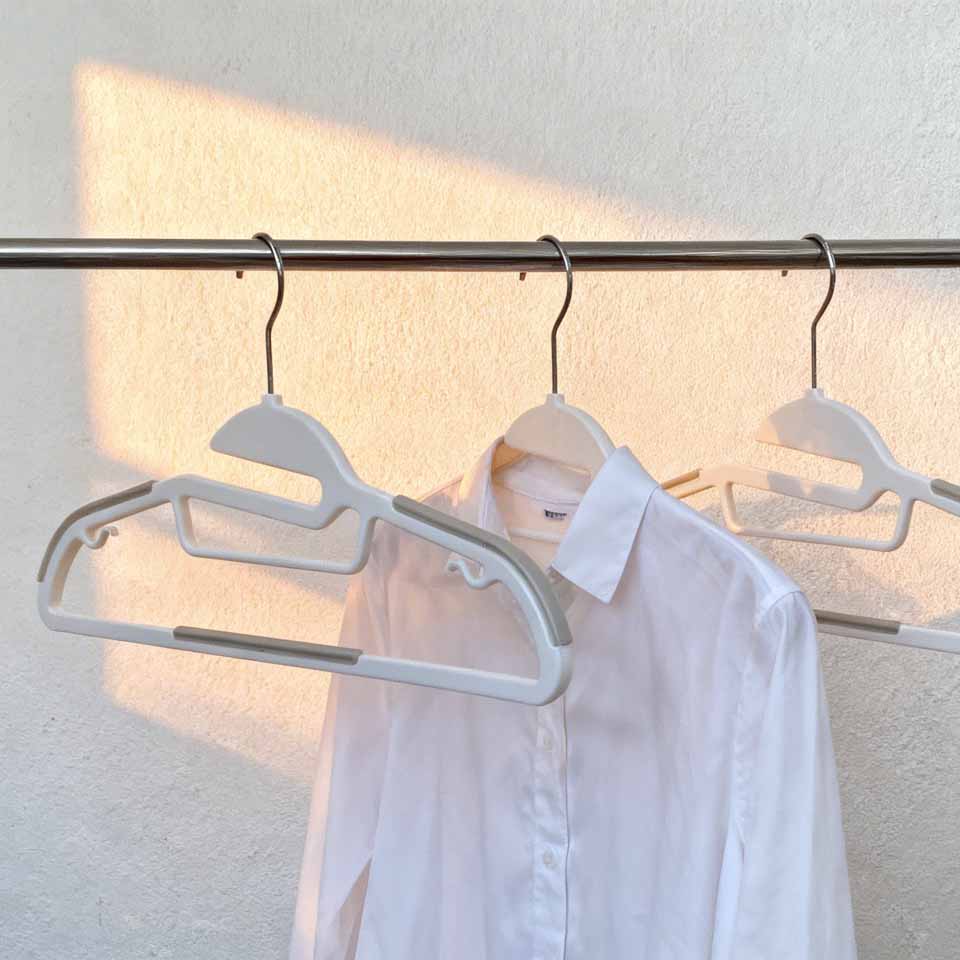 Conjunto de 3 cabides HYBRIDGRIP PRO Branco