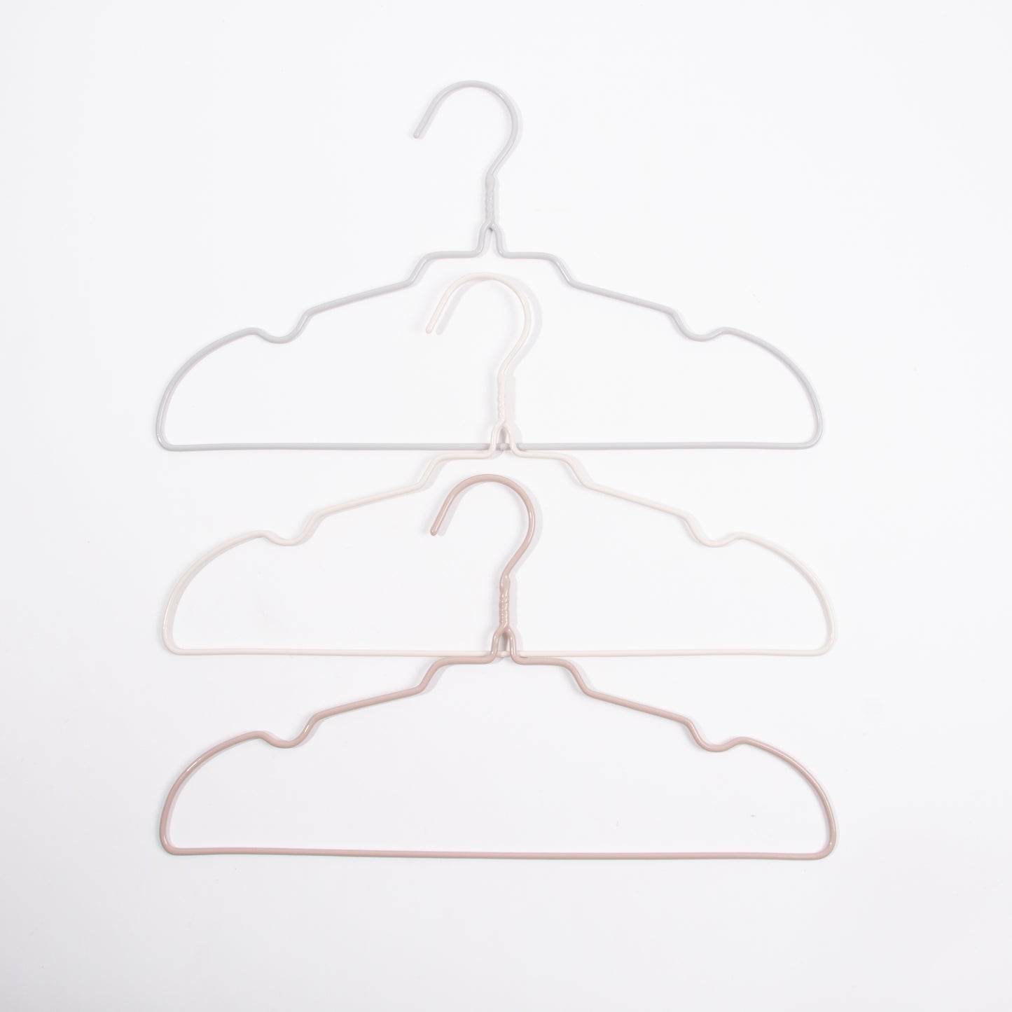Set of 3 CINTRE Green hangers