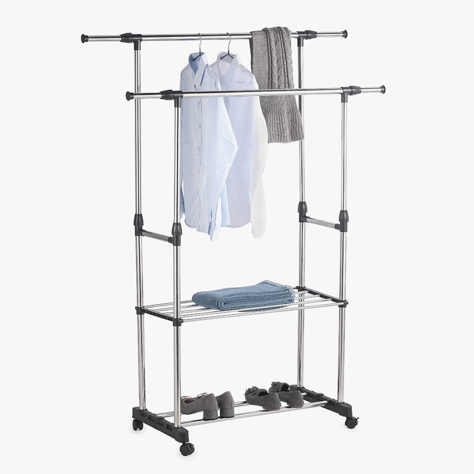 CHARRIOT coat rack 89-145x43x90-160cm