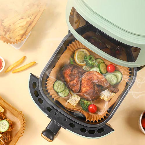 Conjunto de 25 formas Descartáveis AIRFRYER Quadradas